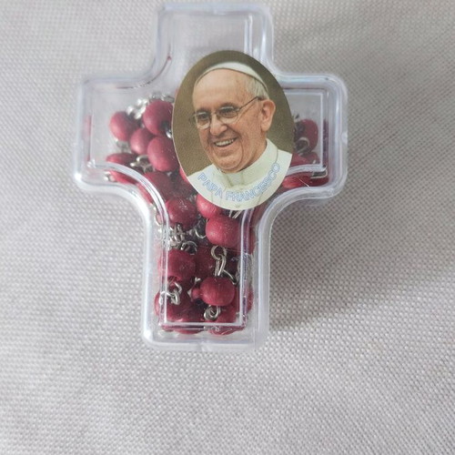 Rosary Papa Francesco new with aromatic beads from the Vatican