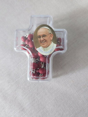 Rosary Papa Francesco new with aromatic beads from the Vatican