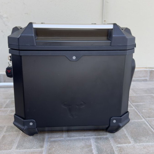 SW-Motech TRAX ADV Top Case 38L, black aluminum