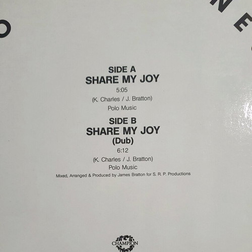 Jo Ann Jones Share My Joy vinyl record like new