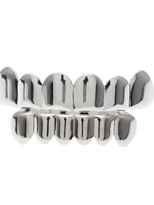 Grillz Silver Complete Set New