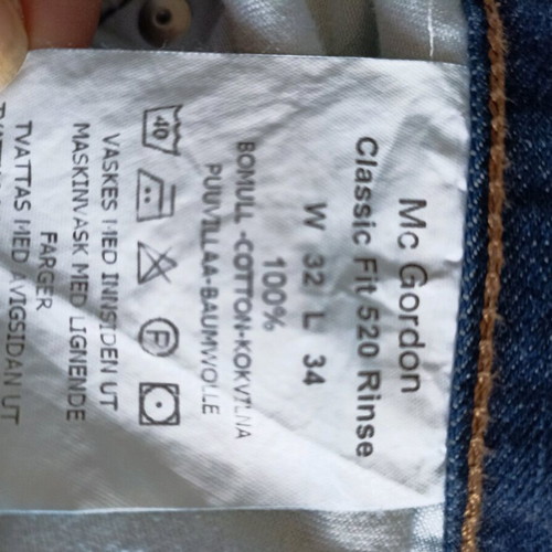 Men's jeans MC Gordon like new, size M, blue