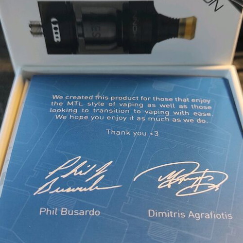 Ares V2 Limited Edition Onyx Black Matte vape tank like new