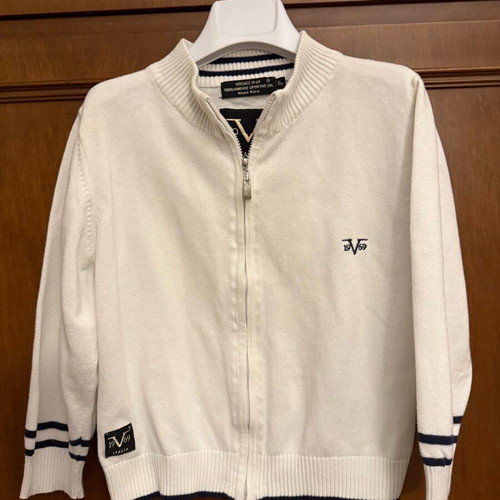 Versace 19-69 No6 kids cardigan like new, white, size 116 cm