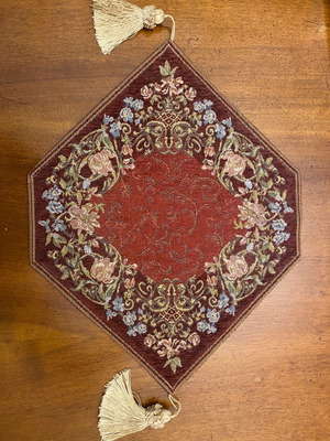 Luxurious aristocratic damask velvet furniture surface decoration used