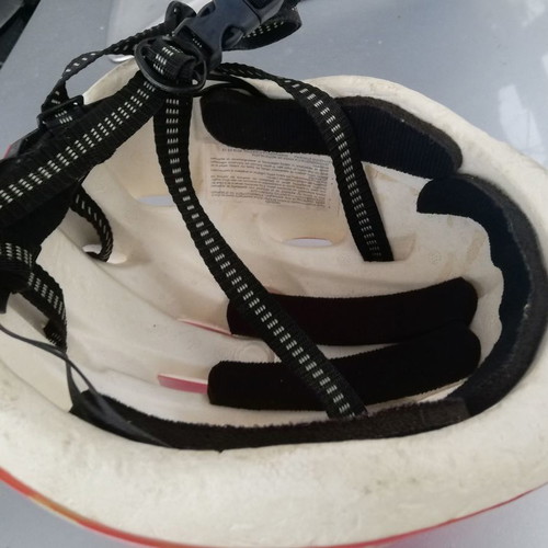 Bicycle helmet used, cycling accessory