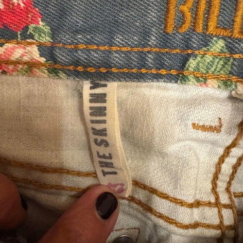 Billabong Printed Women's Jean like new, size XS