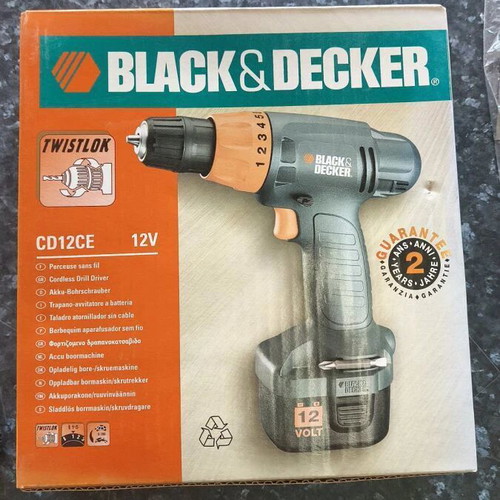 Black & Decker CD12CE 12V Cordless Drill New