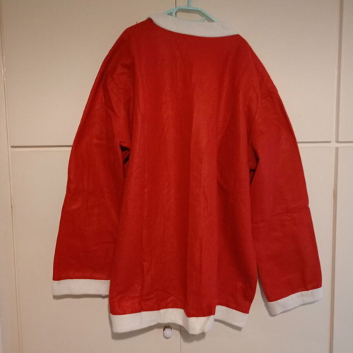Santa Claus costume like new, large size with jacket, pants, hat, belt, and beard