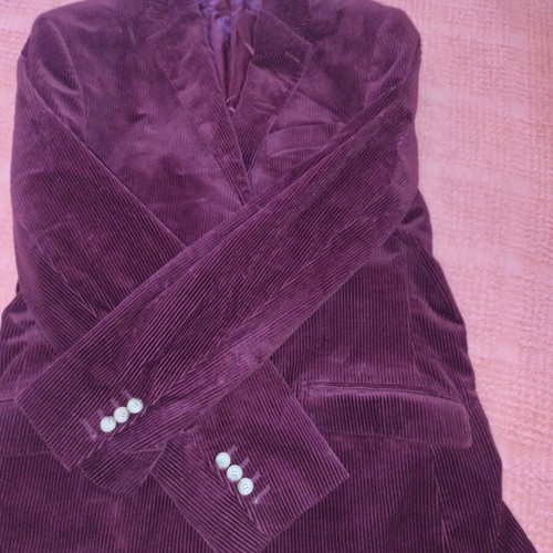 Harvie & Hudson corduroy jacket like new, burgundy Pontoglio fabric
