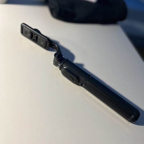 Selfie stick with built-in tripod, new