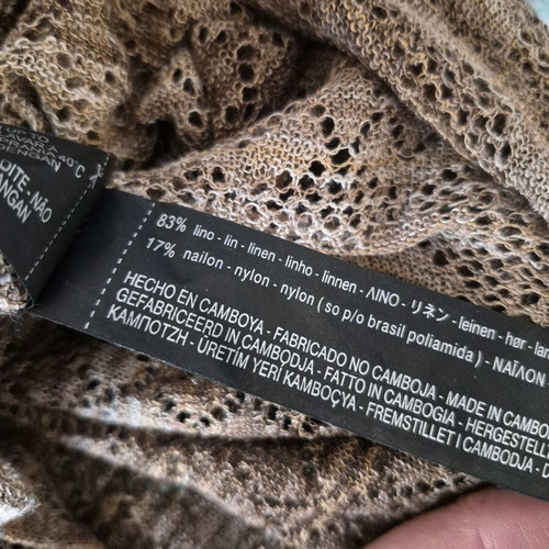 Zara knit sweater like new, brown and beige striped, size S-M
