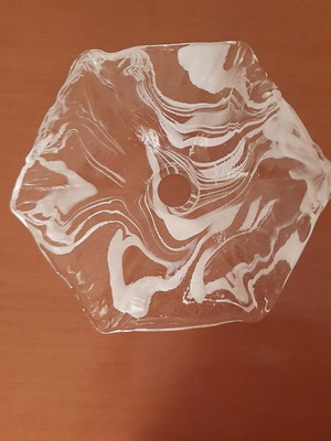 Murano wall light with white accents new