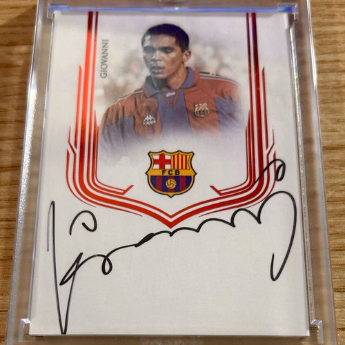Giovanni Silva de Oliveira Barcelona Futera 2025 signed card numbered 2/2