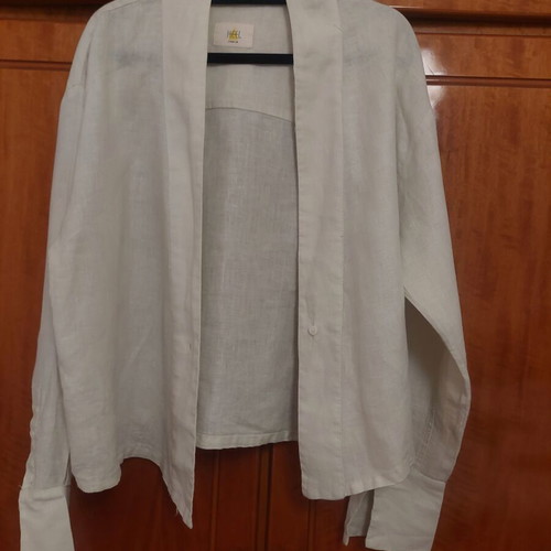 Linen beige jacket Heel Athens Lab like new
