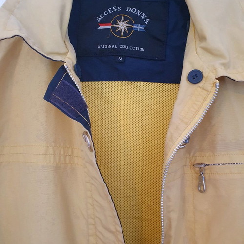 Access yellow coat used 90s light raincoat size M