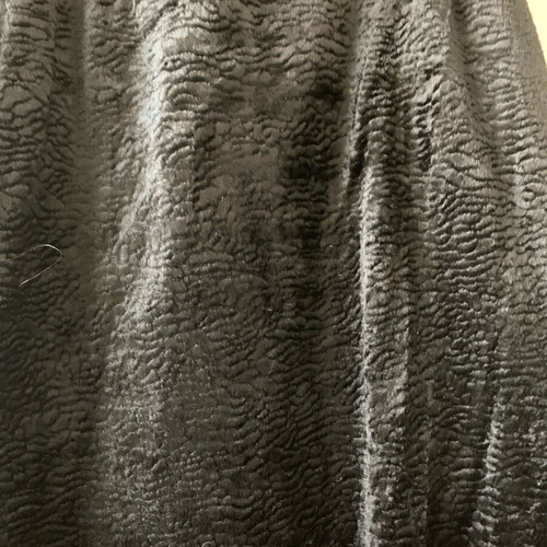 Set of 2 women's skirts L used, black faux fur & multicolor tweed
