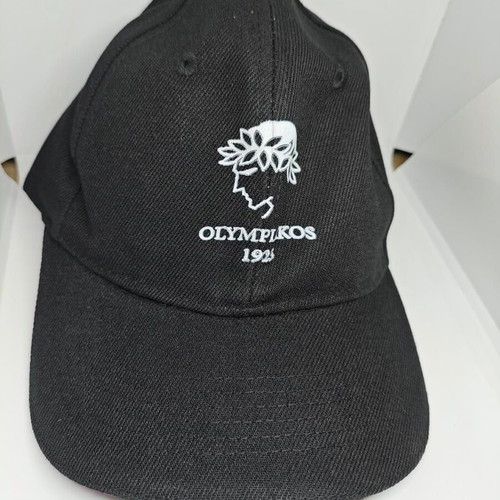 Olympiakos cap black with embroidered logo like new