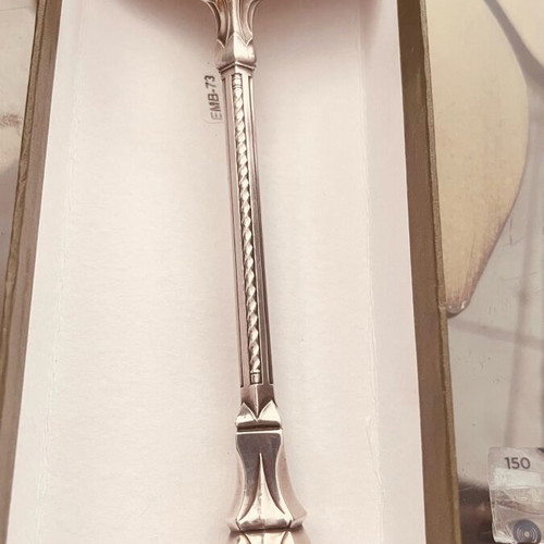 Silver sauce ladle Gustav Keller 925 antique rare like new