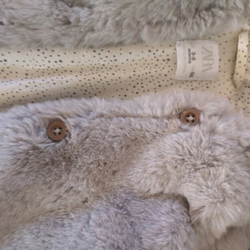 Zara kids fluffy onesie 3-6 months, washed and unworn