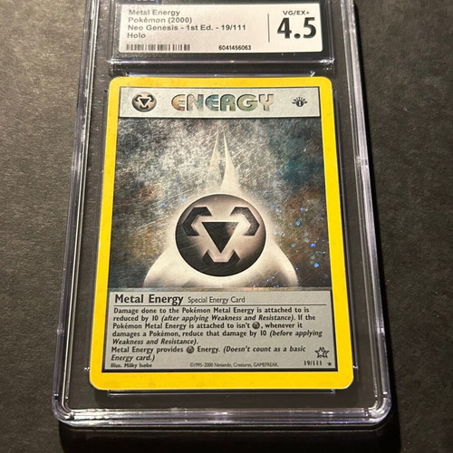 Metal Energy Pokémon card 1st edition used CGC 4.5