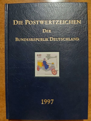 Γερμανία Year Book 1997 βιβλίο γραμματοσήμων σαν καινούργιο, 109 σελίδες