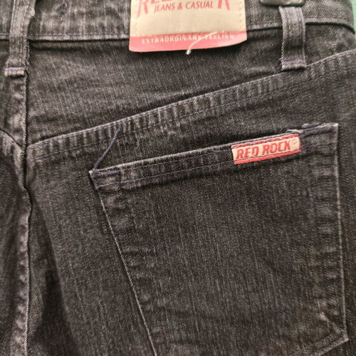 Red Rock women's jeans used, straight fit, cotton, black