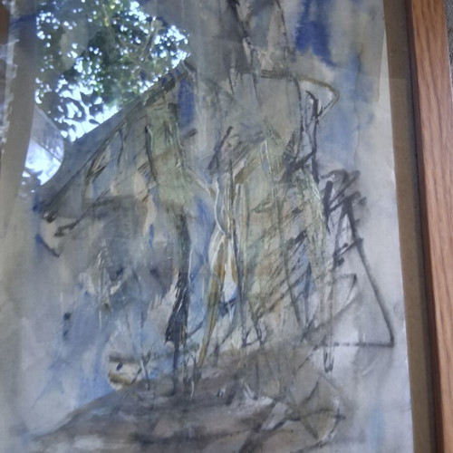 Painting "Karavia" framed, like new, 22×27cm