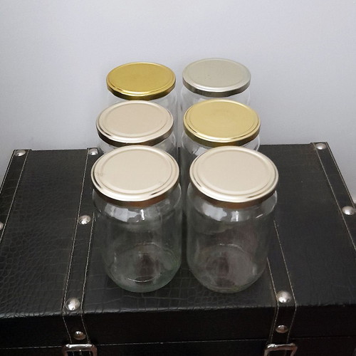 Glass jars used, set of 6, 720ml for honey and jam