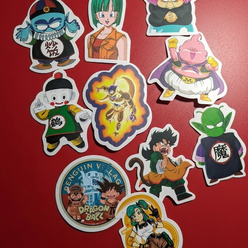 Dragon Ball matte stickers set of 10, new