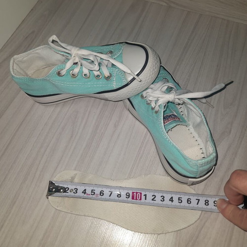 Converse All Star kids shoes size 27 like new, turquoise