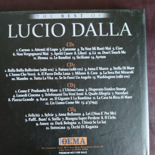 The Best Of Lucio Dalla 4CDs used