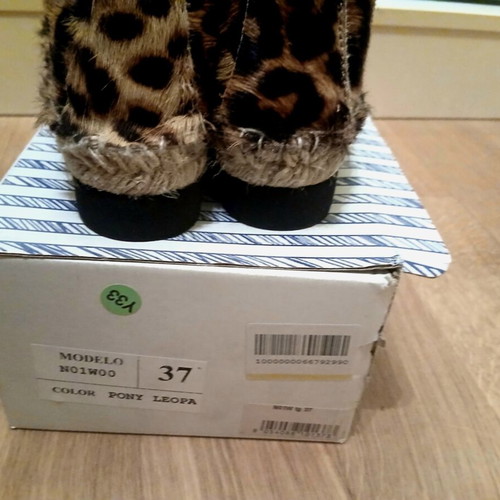 Manebi ballerinas size 37 leopard new
