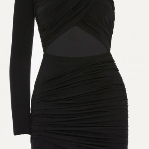 Black short dress Vassia Kostara new, size Medium