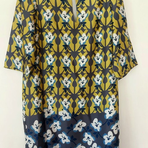 Satin dress Maison 123 like new, size 38/40, multicolor