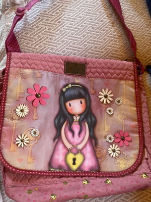 Santoro London Gorjuss crossbody bag pink like new