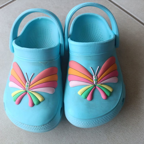 Marks & Spencer summer sandals like new, size 27, blue and pink