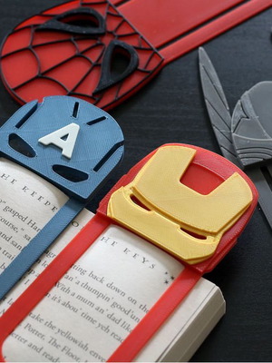 Σελιδοδείκτης Avengers καινούργιος 3d print για fans
