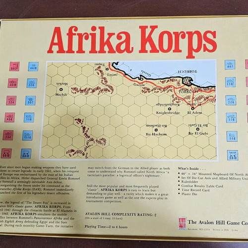 Afrika Korps board strategy game new