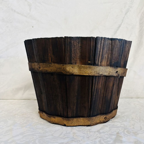 Cypriot wooden container used, 27x20cm