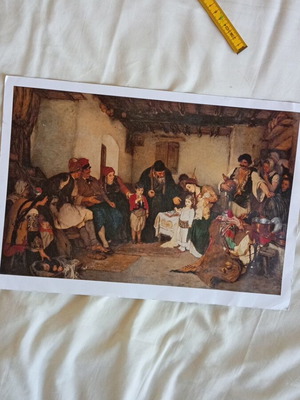 Art Print «Παιδικοί Αρραβώνες» του Νικολάου Γύζη, έκδοση Εθνικής Πινακοθήκης