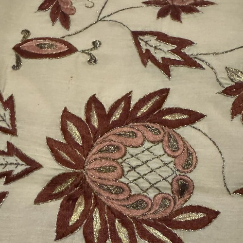 Embroidered handmade table runner like new 108x45