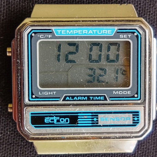 Ectron Sensor digital clock used with temperature sensor
