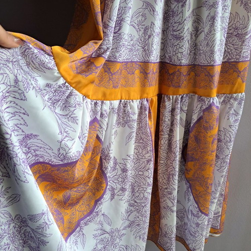 Nidodileda satin dress like new, multicolor, one size