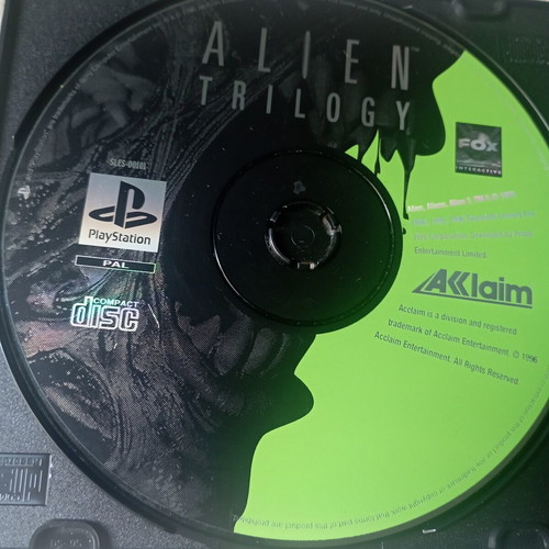 Alien Trilogy PS1 game used for Sony PlayStation 1