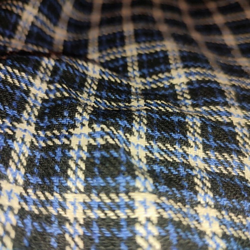Compania Fantastica blue checkered blouse like new, no large