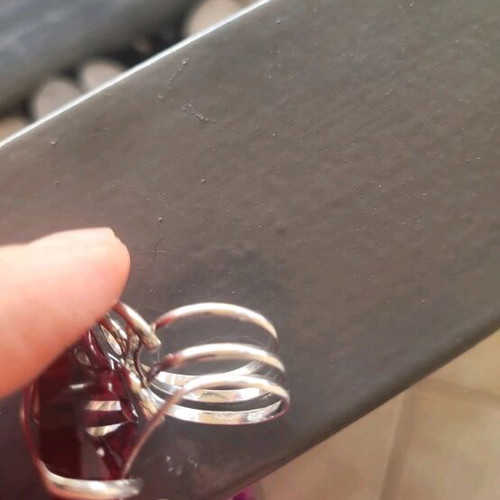 Heart ring like new, silver