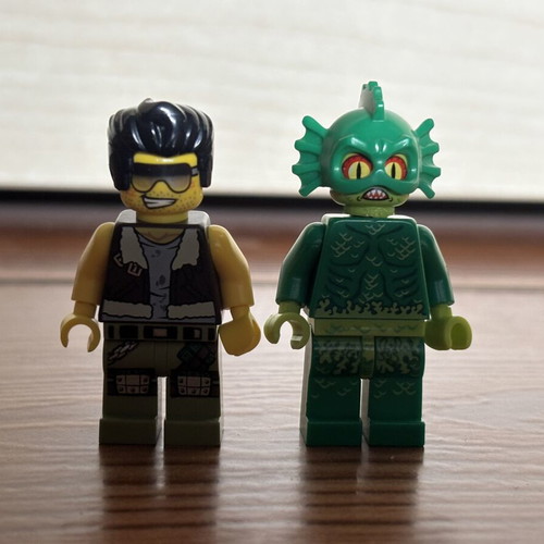 Swamp Creature and Frank Rock Lego figures used from set 9461 Monster Fighters