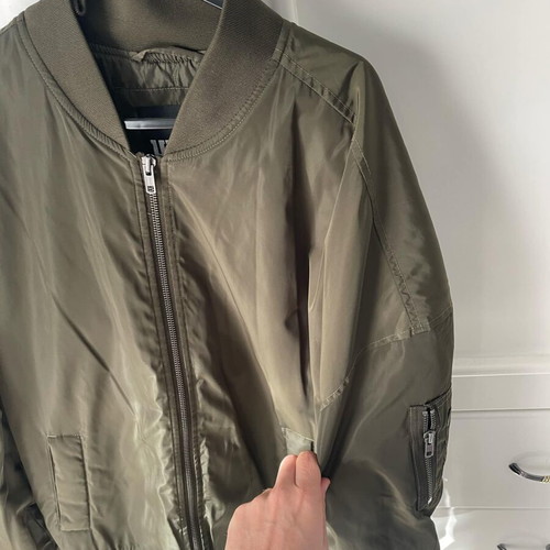 Urban Classics bomber jacket men size M like new, gray and green