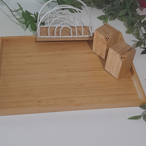Bamboo kitchen organization set like new 4-piece IKEA
